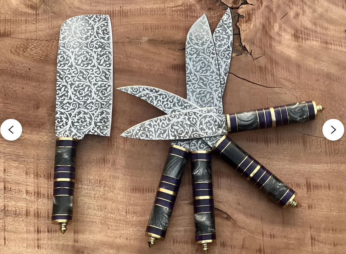 Artico Handmade Art Designed Culinary Chef Set best Christmas Gift for Him/ Her