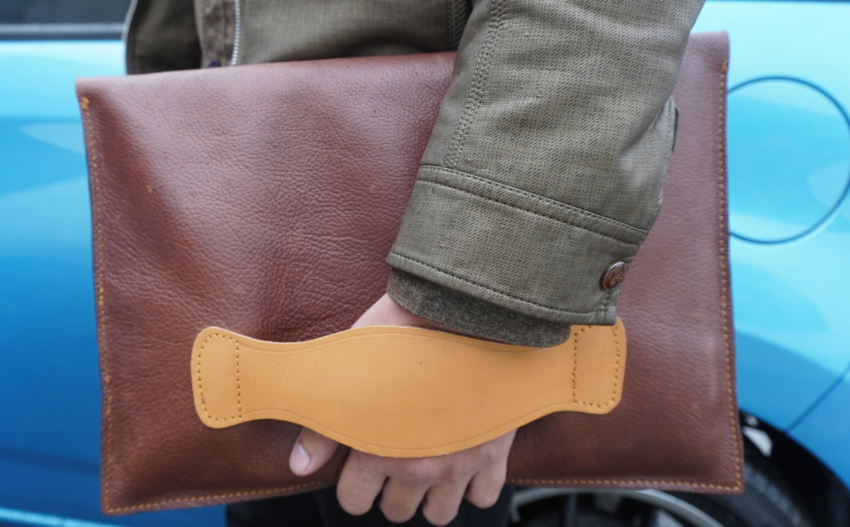 Handmade Genuine Leather simple bag for college and office, Pure Leather