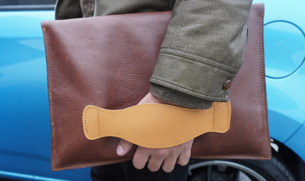Handmade Genuine Leather simple bag for college and office, Pure Leather