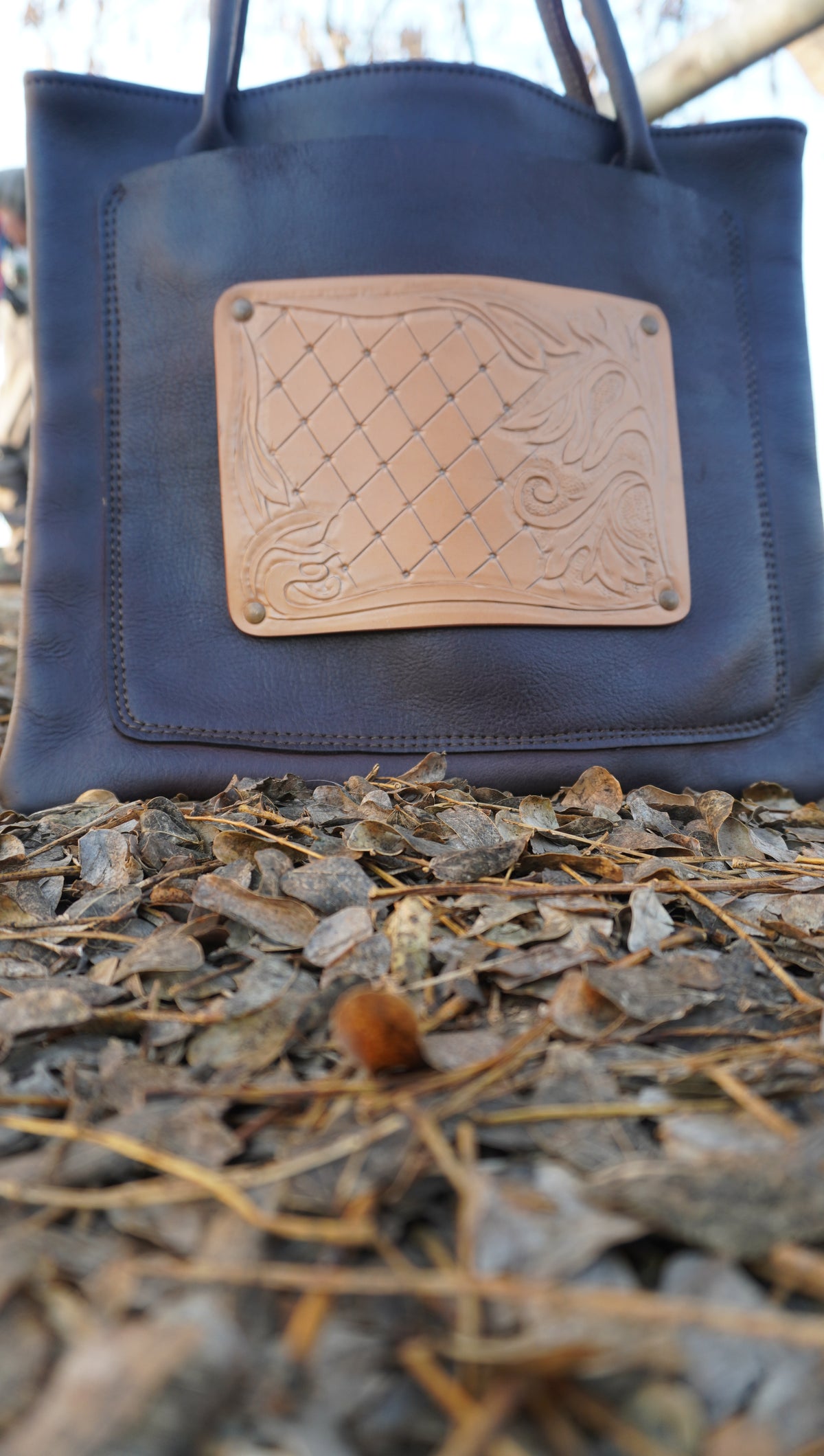 Handmade Genuine Leather designed Tote bag for college and office, Pure Leather and handcrafted tote bag for Gift, Best gift idea