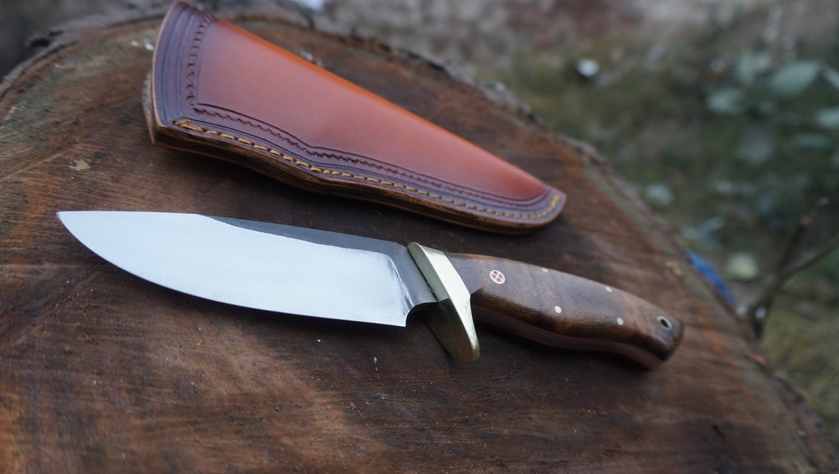 8" High Carbon Steel Skinner knife with wood Handle, Best gift for hunters