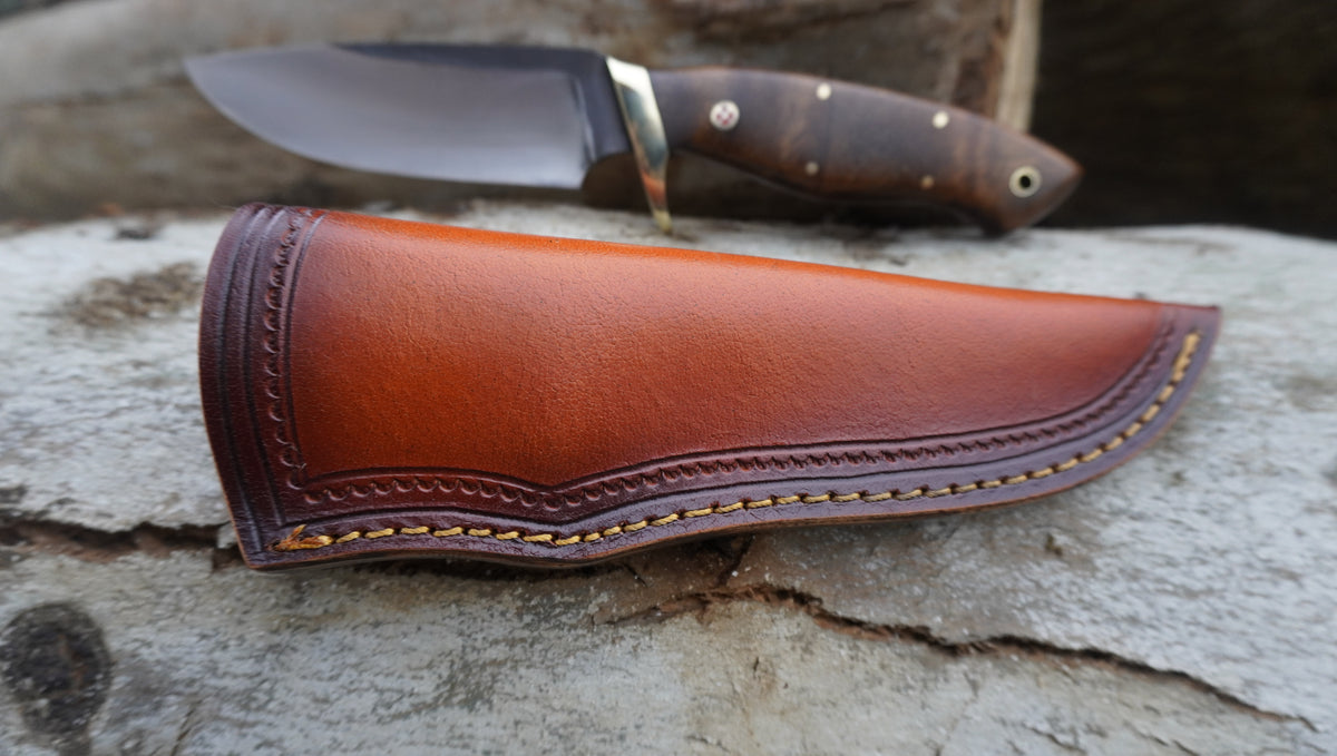 8" High Carbon Steel Skinner knife with wood Handle, Best gift for hunters
