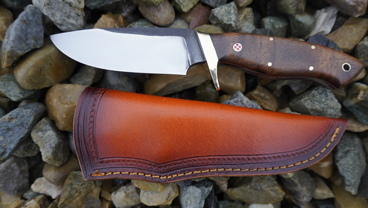 8" High Carbon Steel Skinner knife with wood Handle, Best gift for hunters