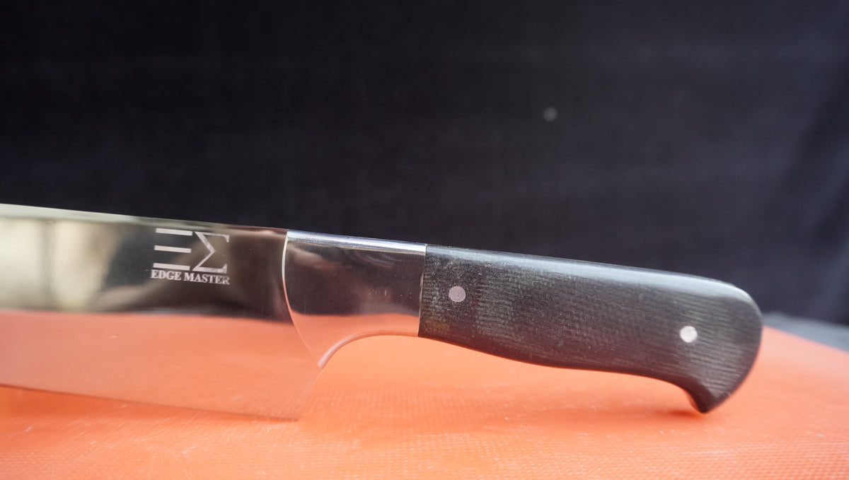 Edge Master 8" Super Sharp Professional Chef's Knife with Leather sheath