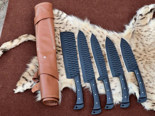 Niyo Series Professional Sharp Chef set with Leather Kit