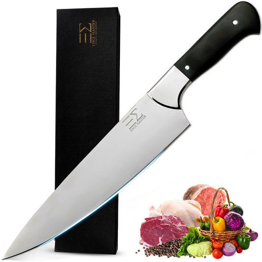 Edge Master Japanese Chef Knife 8 Inch with Paring Knife – Professional Sharp HC Steel Kitchen Knife Gift Set